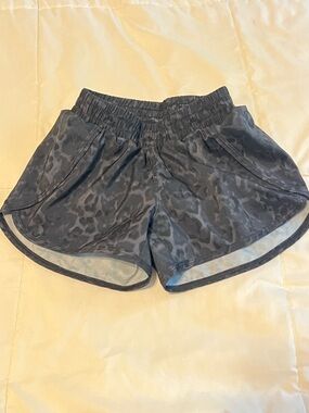 all in motion Girl’s Charcoal Leopard-Print Athletic Shorts